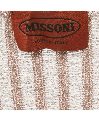 Women's Metallic Lurex Knit V-Neck Top