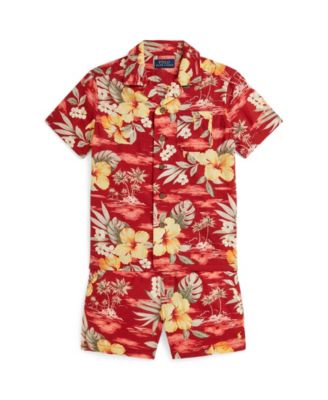 Boys' 2-7 Floral-Print Shirt & Shorts, 2-Piece Set