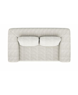 Sofa in a Box Memory Foam 2-Seater Corduroy Couch, Easy Transport