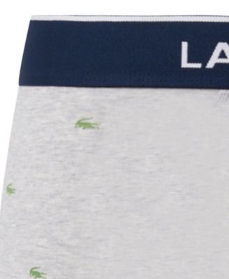 Lactose Men's 3-Pack Cotton Stretch Mini-Crocodile Trunks