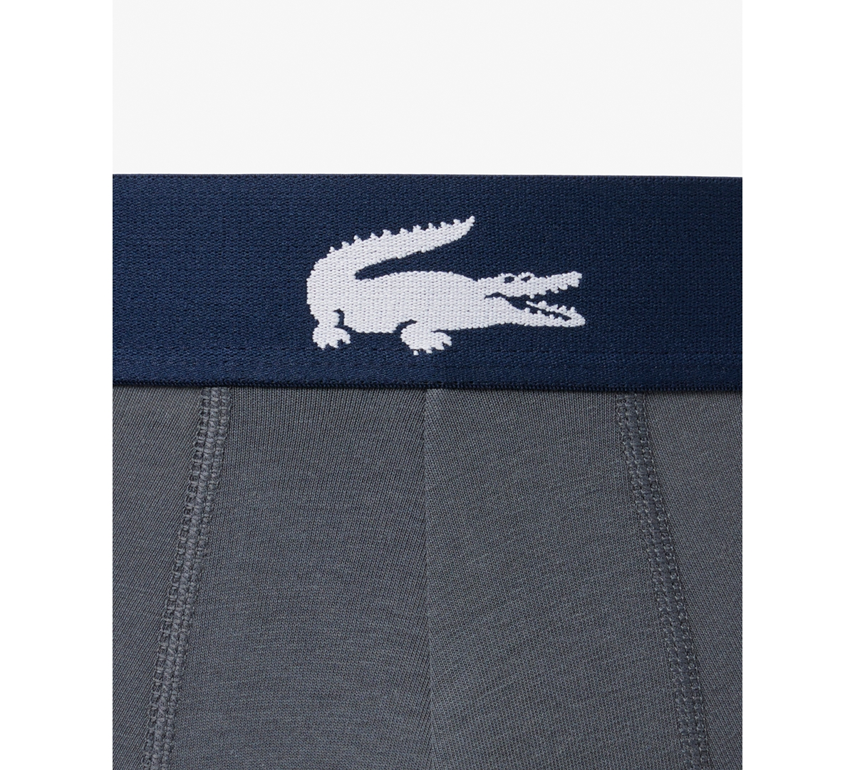 Lacoste Men's 3-Pack Regular-Fit Big Croc Logo Trunk Underwear
