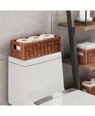 Handmade Paper Rope Baskets with Handles