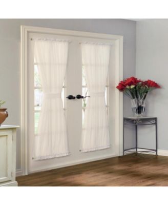 Rhapsody Lined Light Filtering Window Treatment for Doors Rod Pocket Curtain Door Panel