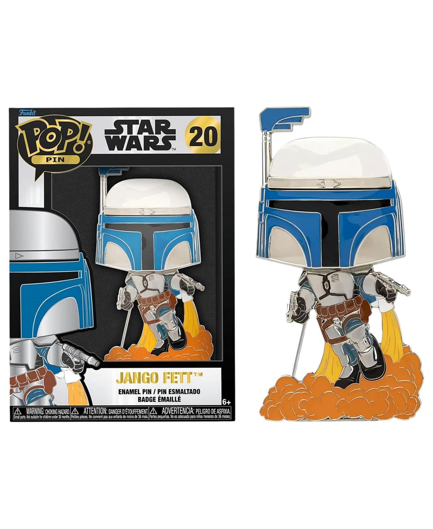 Детские фигурки Funko Star Wars Jango Fett 3 Inch Pop Pin, Ages 6+ — фото 1