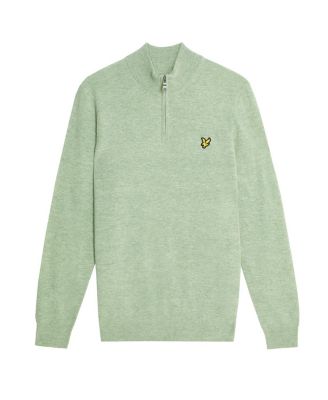 Men's Lambswool Blend Quarter Zip Sweater