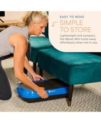 Waver Mini Vibration Plate Exercise Machine for Lymphatic Drainage – Compact Whole Body Vibrating Platform for Muscle Toning
