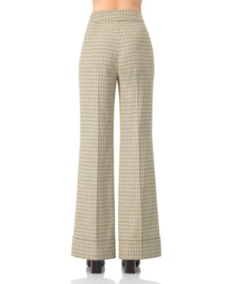 Women's High-Waisted Semi-Flare Trousers