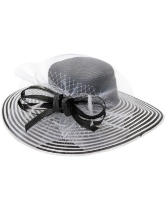 Striped Wide Brim Hat