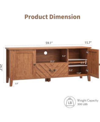 TV Stands for Living Room, White Entertainment Center with Led Lights, Television Stands for 65 in Tv