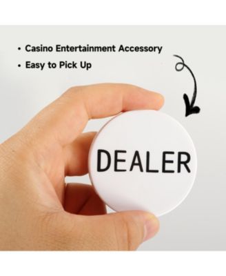 2" Small Blind, Big Blind, Dealer Puck Buttons
