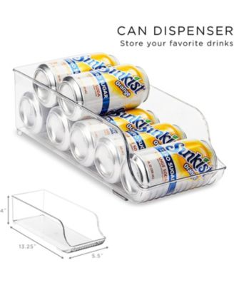 8-Piece Clear Open Bin Containers Set - Organize Fridge & Pantry Essentials