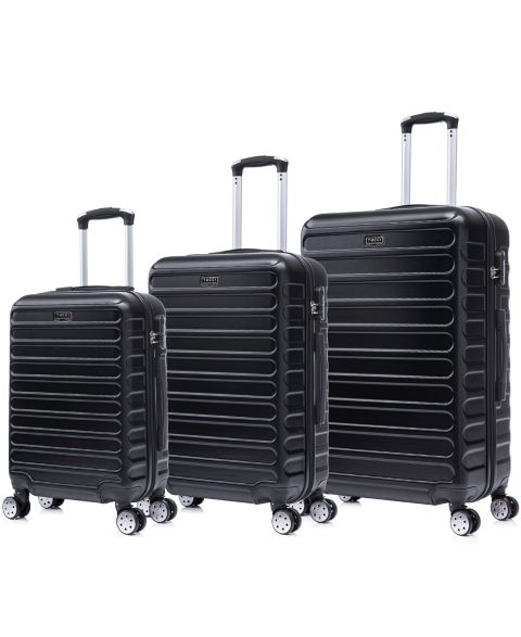 Чемоданы Tucci Italy Carravia 3-Pc. Hardside Luggage Set, цвет: Чёрный