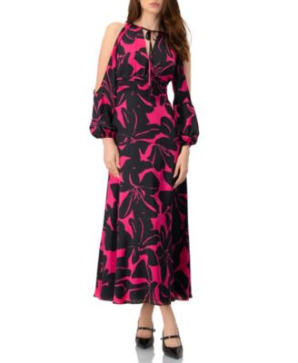 Women's Off-Shoulder Long Sleeve Maxi Dress