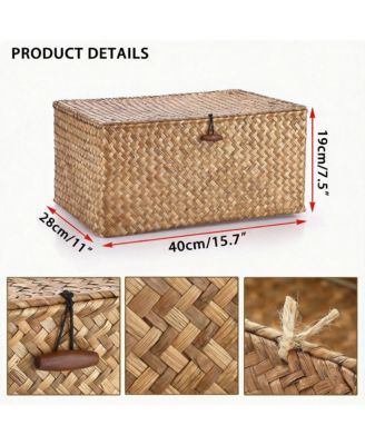 Handwoven Seagrass Baskets for Home Organization