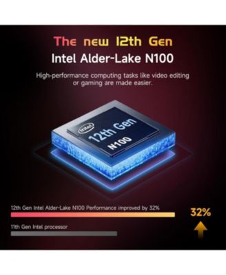 15.6" FHD Student Laptop Intel 12th Gen N100 16GB RAM 1TB SSD Backlit Keyboard