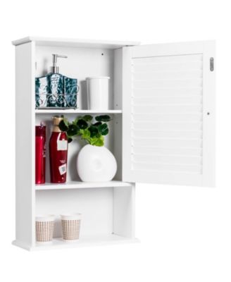 27.5 Inch Wall Hanging Bathroom Storage Cabinet Organizer