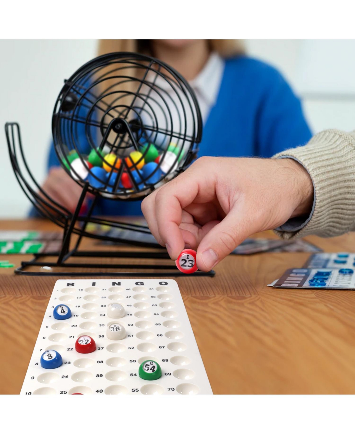 Gse Games & Sports Expert Bingo Master Board for 7/8" Bingo Balls, Plastic Bingo Calling Board for Bingo Game