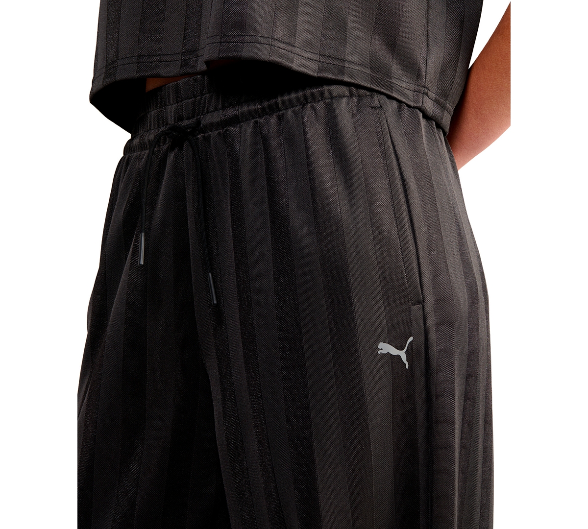 Puma Women's Wide-Leg Relaxed Fit Jersey Pants