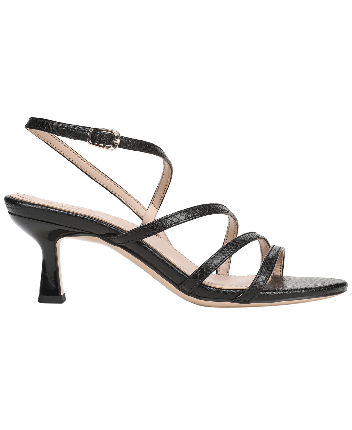 Женские сандалии 27 EDIT Naturalizer Tiffi Slingback, цвет: Чёрный змеиный с принтом — фото 2