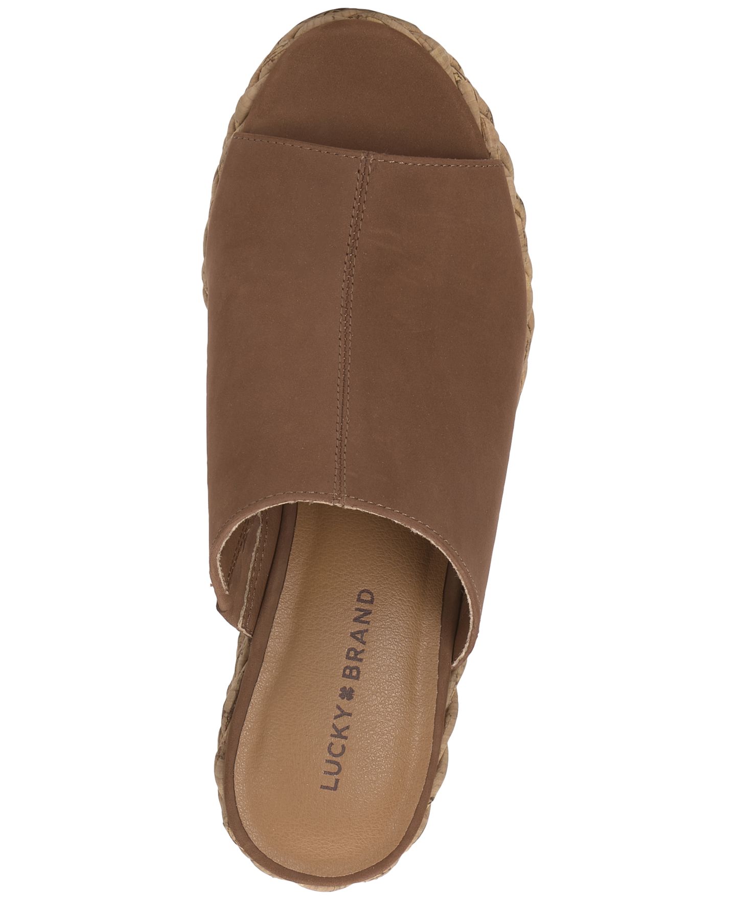Женские сандалии Lucky Brand Cabriah Platform Wedge Heel, цвет: Ореховый замшевый — фото 4