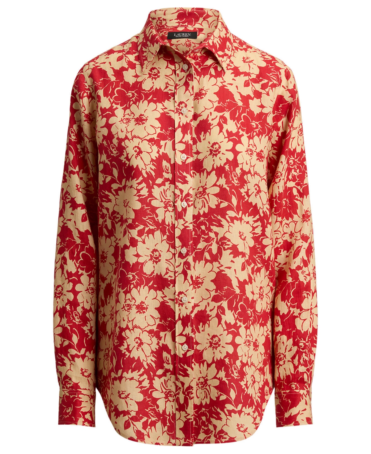 Lauren Ralph Lauren Petite Karrie Relaxed Fit Floral Shirt