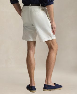 Men's 8.5" Straight-Fit Linen Cotton Chino Shorts