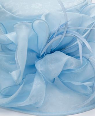 Lace Organza Wide Brim Hat