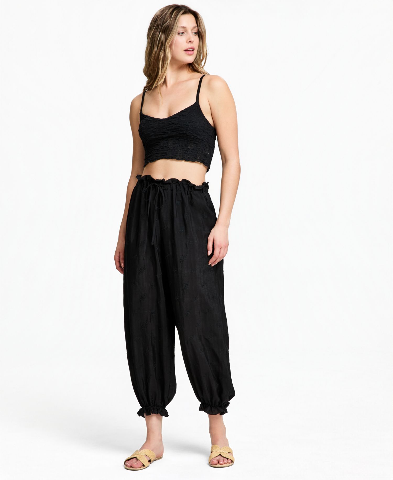 Women's Embroidered Balloon Pants