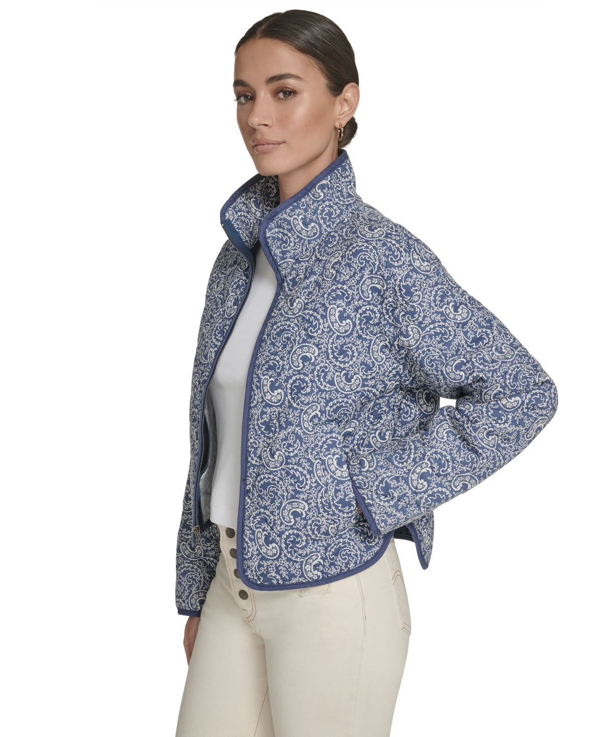 Levi's Women's Quilted Short Liner Zipper Jacket