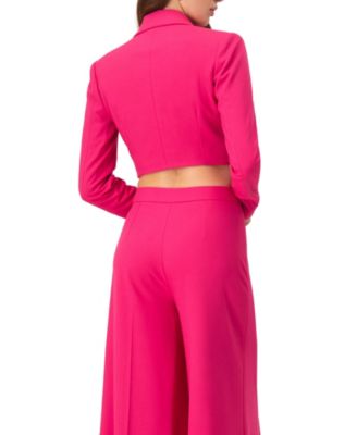 Women's Short Bolero Jacket with Single Front Button