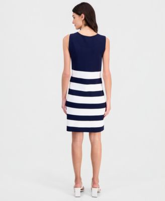 Women's Striped Knit Tank Dress
