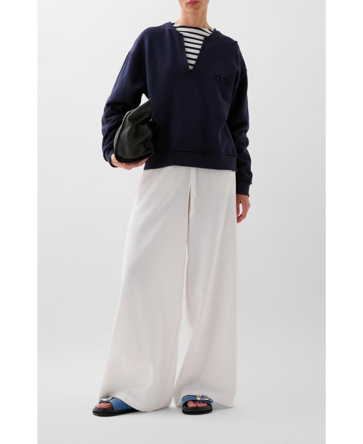 Scalpers Women's V Embossed Sweater