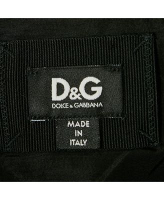 Women's Pre-Owned D&g Black Silk Blend Strapless Mini Dress