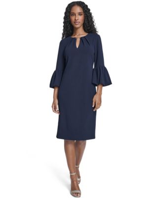 Women's Bubble-Sleeve Sheath Dress