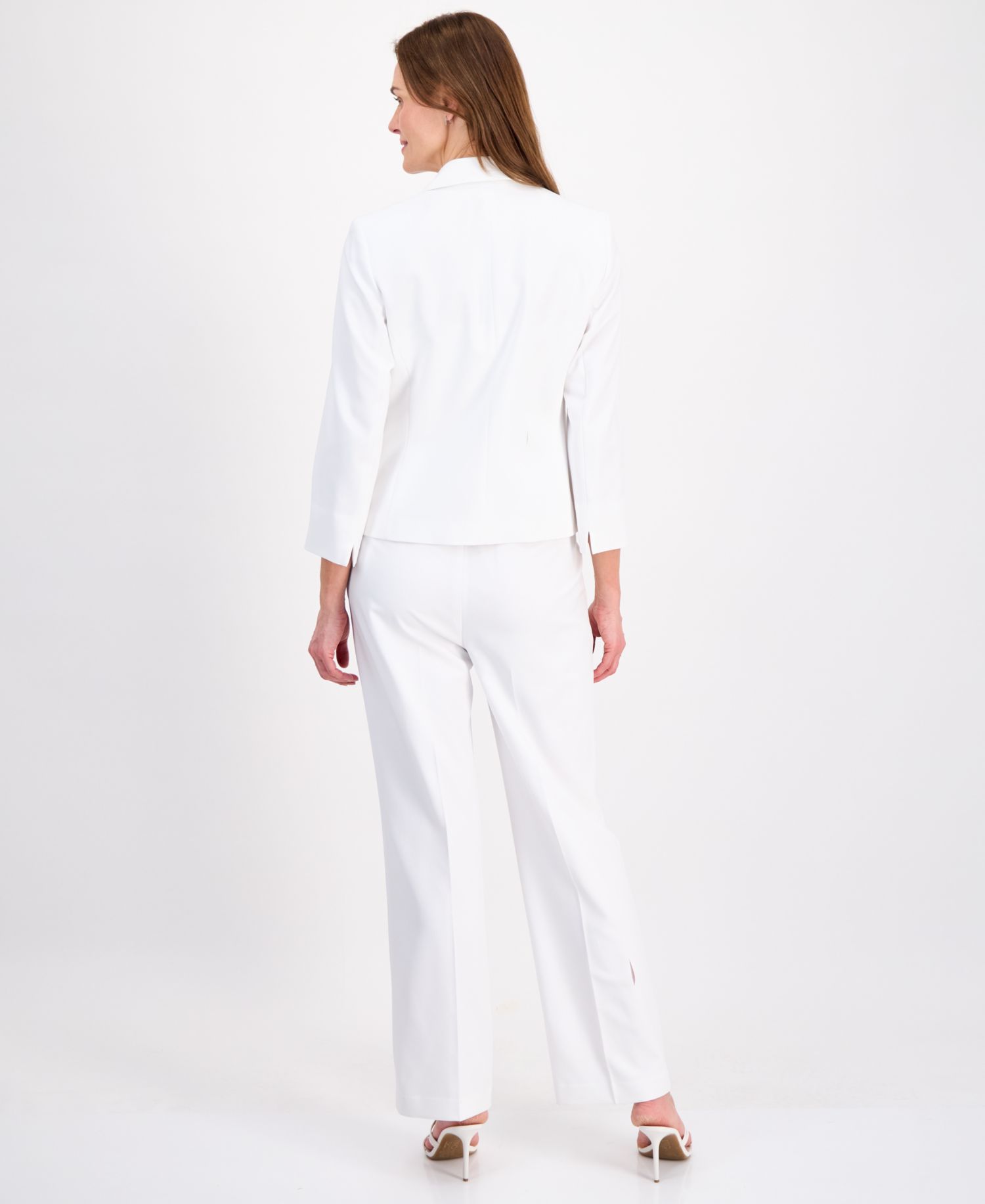 Women's One-Button 3/4-Sleeve 2 Piece Pantsuit