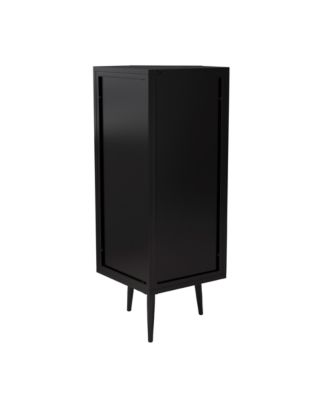 Streamdale Furniture Tempered Glass 3-Tier Floor Corner Cabinet