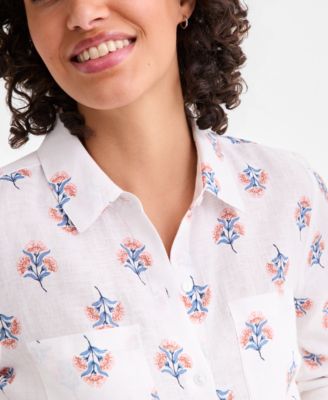 Petite Block Print Shirt