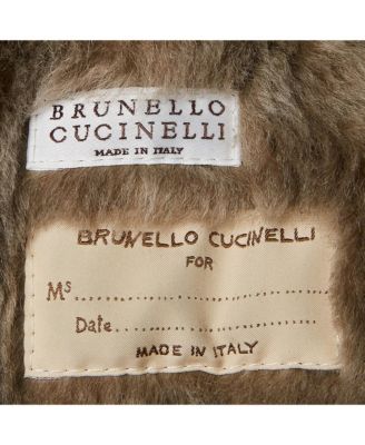 Women's Black Leather Shearling Trimmed Zip-Up Jacket