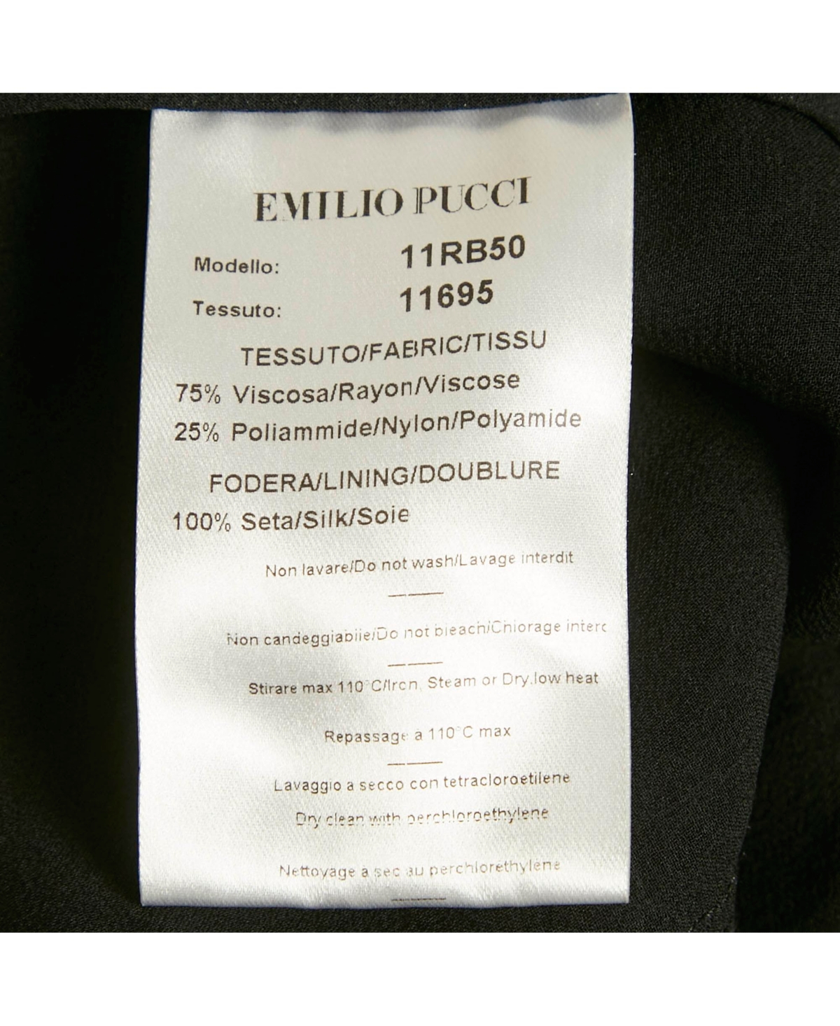 Pre-Owned Emilio Pucci Women's Black Lace Zip-Up Jacket