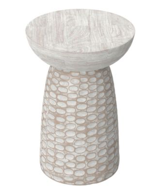 Boyd 13" Mango Wood Solid Accent Table