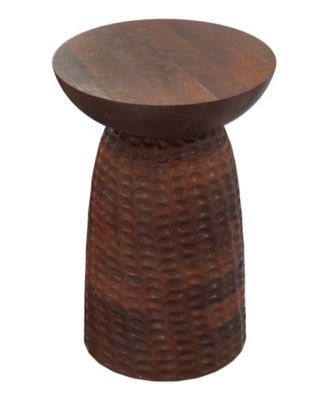 Boyd 16" Mango Wood Solid Tall Accent Table
