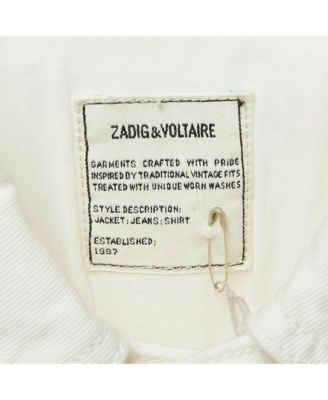 Women's White Denim Button Front Kimi Jacket