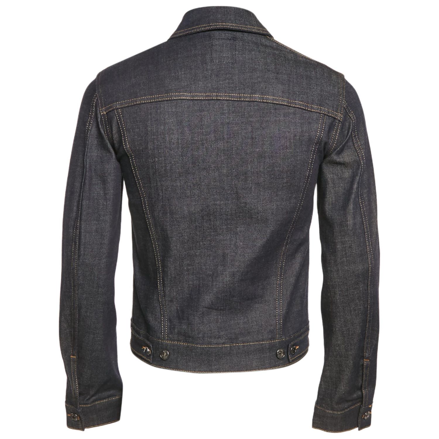 Women's Pre-Owned Zadig and Voltaire Blue Denim Button Front Base Brut Jacket