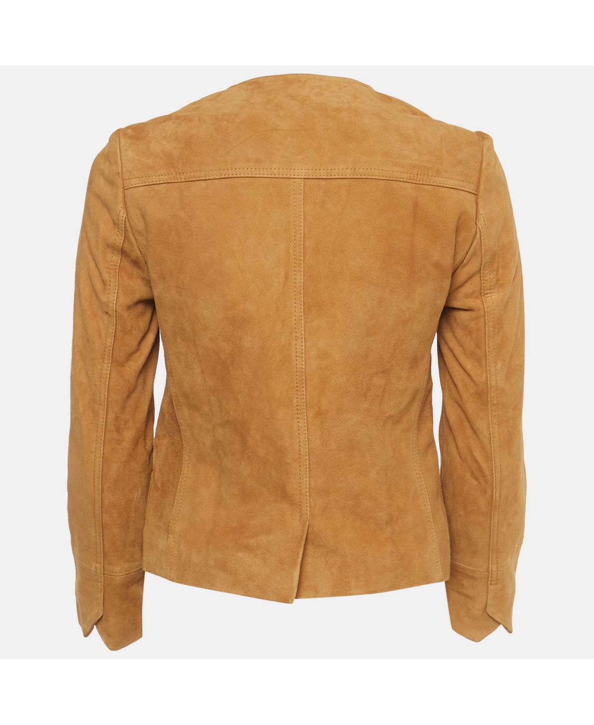 Pre-Owned Zadig & Voltaire Women's Brown Suede Round Neck Jacket