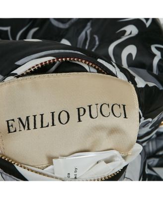 Women's Purple/black Printed Nylon Down Vest