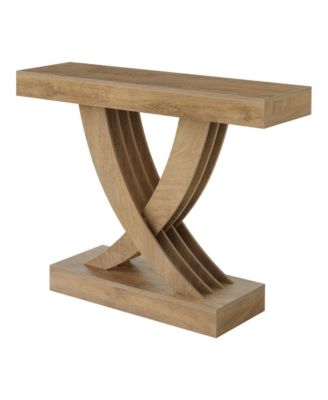 43.3 Inch Entryway Table, Farmhouse Wooden Console Table Behind The Couch, Rectangular Sofa Table for Entrance, Hallway, Living Room, Foyer