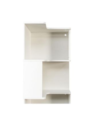 5-Tier Corner Bookshelf with LED Lights