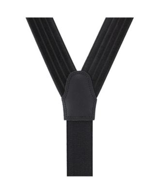 Men's Jefferson Brushed Pinstripe Elastic Formal End Suspenders