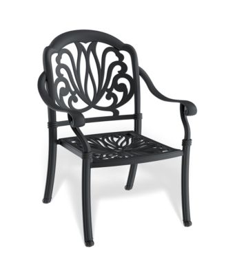 5-Piece Set Of Cast Aluminum Patio Furniture With Cushions
