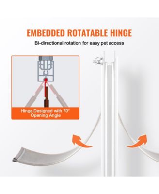 XL Pet Door with Aluminum Frame and Lock, 16.65" x 27.44", Weatherproof Flap Design